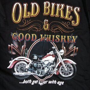 Vintage Old Bikes And Good Whiskey T-Shirt